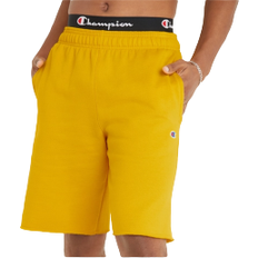 Fitness & Gym - Yellow Shorts Champion Powerblend Script Logo 10" Fleece Shorts Men - Team Gold