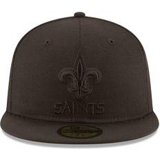 Wool Caps New Era New Orleans Saints Black on Black 59Fifty Fitted Cap - Black