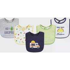 Multicolored Food Bibs Hudson Taco Truck Cotton Bibs in Blue 5-pack