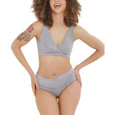 Motherhood Wrap Maternity and Nursing Sleep Bra Heather Grey (92229)