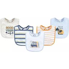 Hudson Gone Surfing Cotton Bib 5-pack