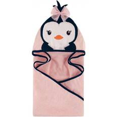 Animal Face Hooded Towel Miss Penguin