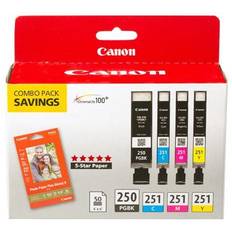 Ink & Toners Canon 6497B004 PGI-250 CLI-251 Ink/Paper Combo