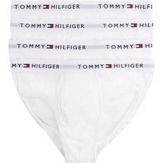 Tommy Hilfiger Men Men's Underwear Tommy Hilfiger Men's 4 Pc Classic Cotton Brief Underwear White X-Large instock Classic Brief; 09TF001