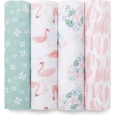 Best Baby Blankets Aden + Anais Briar Rose Essential Cotton Muslin Swaddle 4-pack