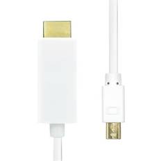 HDMI DisplayPort mini - Kabeladaptere Kabler ProXtend Mini DisplayPort 1.2- HDMI 5m