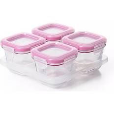 Transparent Baby Food Containers & Milk Powder Dispensers OXO Baby Food Storage Blocks 4-pack