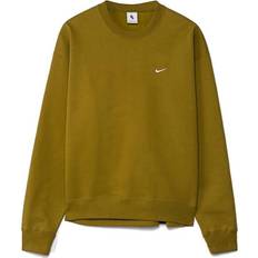 Nike Solo Swoosh Fleece Crew Sweatshirt Unisex - Desert Moss/White