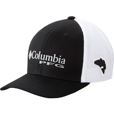 Elastane/Lycra/Spandex Headgear Columbia PFG Mesh Ball Cap - Black