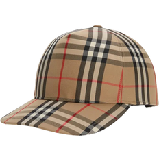 Burberry Casquettes Burberry Logo Appliqué Vintage Check Cap - Archive Beige