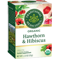 Traditional Medicinals Organic Hawthorn & Hibiscus Tea 32g 16pcs