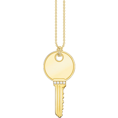 Thomas sabo nyckel Thomas Sabo Key Necklace - Gold/Transparent