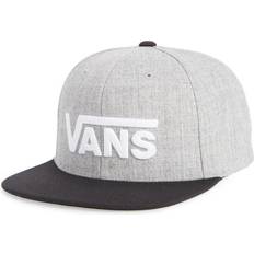 Vans Drop V Snapback Hat - Heather Grey/Black