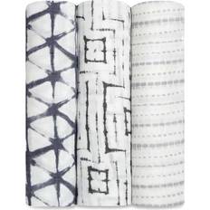 Aden + Anais Barn- & Babytillbehör Aden + Anais Pebble Shibori Silky Soft Muslin Swaddle 3-pack