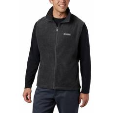 Gray - Men Vests Columbia Men’s Steens Mountain Fleece Vest - Charcoal Heather