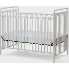 Metal Bedside Crib L.A. Baby Napa 3 in 1 Convertible Full Sized Metal Crib