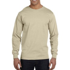 Hanes t shirt Hanes Beefy-T Long-Sleeve T-shirt Unisex - Sand