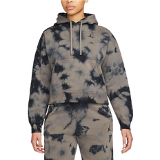 Batik Tröjor Nike Jordan Heritage Fleece Hoodie Women's - Olive Grey/Black