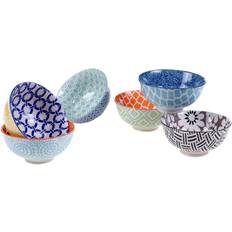 Certified International Chelsea Multi-color Bowls (Set of 6) Soup Bowl 10fl oz 4.75" 6 0.077gal