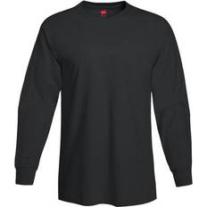 Hanes Men's Authentic Long-Sleeve T-shirt - Black