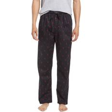 Cotton - Men Pajamas Polo Ralph Lauren Allover Pony Print Pajama Pant - Polo Black/Red