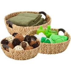 Honey Can Do Round Natural Basket 38.1cm 3pcs