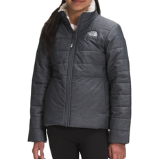 The North Face Girl's Reversible Mossbud Swirl Jacket - Vanadis Grey Heather/Gardenia White (NF0A5AB5-3DB)