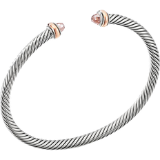 David Yurman Cable Classics Collection Bracelet - Silver/Rose Gold/Pink