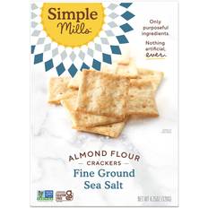 Food & Drinks Fine Ground Sea Salt Almond Flour Crackers 120g 1pack