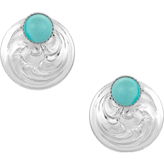 Montana Silversmiths Two Way Concho Turquoise Post Earrings -