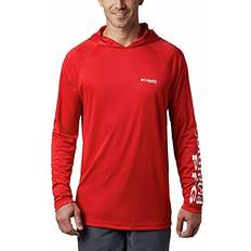 Columbia PFG Terminal Tackle Hoodie - Red Spark/White Logo