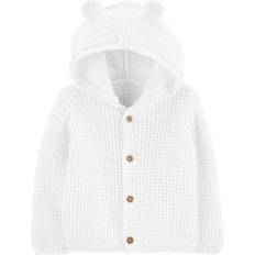 9-12M - Mädchen Hoodies Carter's Hooded Cardigan - Ivory (1L932110)