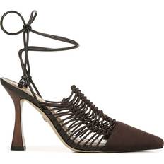 Sam Edelman Trinity Ankle Strap Pointed Toe - Caviar Brown