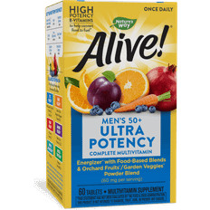 Natures Way Alive Men's 50+ Ultra Potency Complete Multivitamin 60 pcs