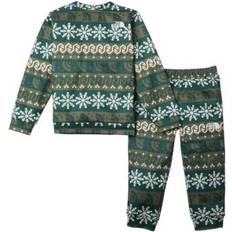 Florals Tracksuits Children's Clothing The North Face Infant Surgent Crew Set - Night Green Halfdome Fairisle Print (NF0A4CBS-2J9)