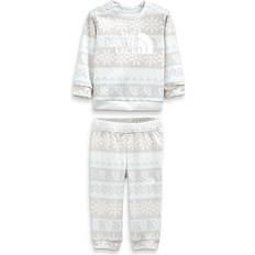 Florals Tracksuits Children's Clothing The North Face Infant Surgent Crew Set - Ice Blue Halfdome Fairisle Print (NF0A4CBS-2IL)