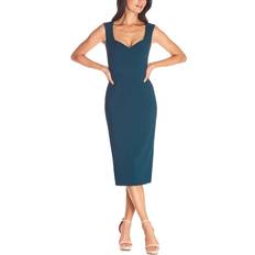 Dress The Population Elle Sweetheart-Neck Bodycon Dress - Pine