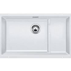 White Kitchen Sinks Blanco 519453 Precis Cascade Super Single Kitchen Sink White