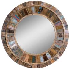 Round Wall Mirrors Uttermost Jeremiah Wall Mirror 18x18"