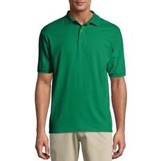 Polo Shirts Hanes Cotton-Blend EcoSmart Polo Jersey - Kelly Green