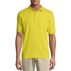 Yellow Polo Shirts Hanes Cotton-Blend EcoSmart Polo Jersey - Yellow