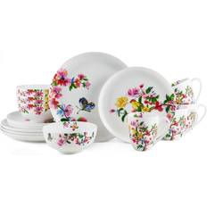 White dinnerware sets Mikasa Butterfly Garden Dinner Set 16