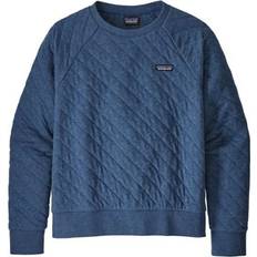 Quiltad Tröjor Patagonia Women's Organic Cotton Quilt Crew Sweatshirt - Blue