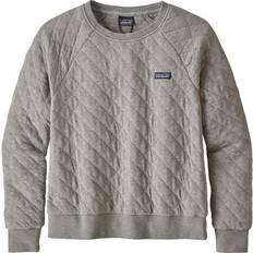 Quiltad Tröjor Patagonia Women's Organic Cotton Quilt Crew Sweatshirt - Drifter Grey