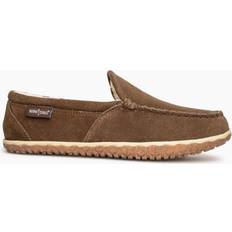 43 ½ - Hombre Mocasines Minnetonka Mocasines 'Tilden' - Crema/Marrón