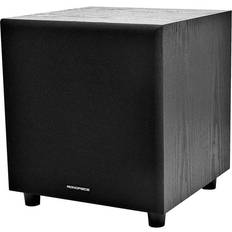 Monoprice 8in 60-Watt Powered Subwoofer, Black