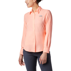 Columbia Women Shirts Columbia Women’s PFG Tamiami II Long Sleeve Shirt - Tiki Pink