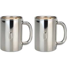 Stainless steel coffee mugs Berghoff Straight 2-pack 18/10 Stainless Steel Coffee Mug Mug 11.97fl oz 2