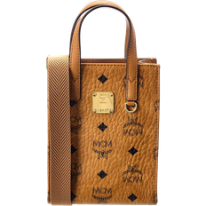 MCM Aren Tote in Visetos - Cognac