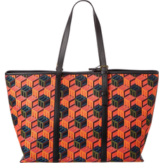 MCM Shopper in Cubic Monogram Jacquard Medium - Multi